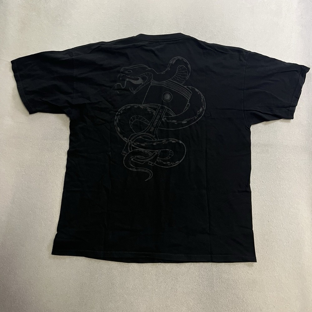 The Lovewright Co. T-Shirt Mens Size XL Black Snake Graphic Print Short Sleeve